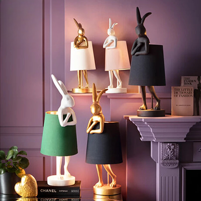 Resin Art On Floor - Table Lamp Retro Animal Creative Resin