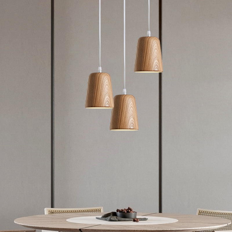 Resin Art On Wood - Nordic Solid Wood Pendant Lamp New