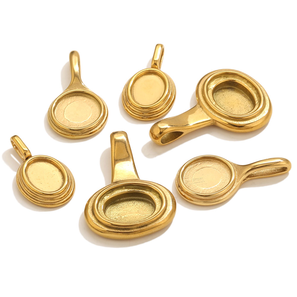 Resin Art Love - 5pcs Stainless Steel Round Oval Trays