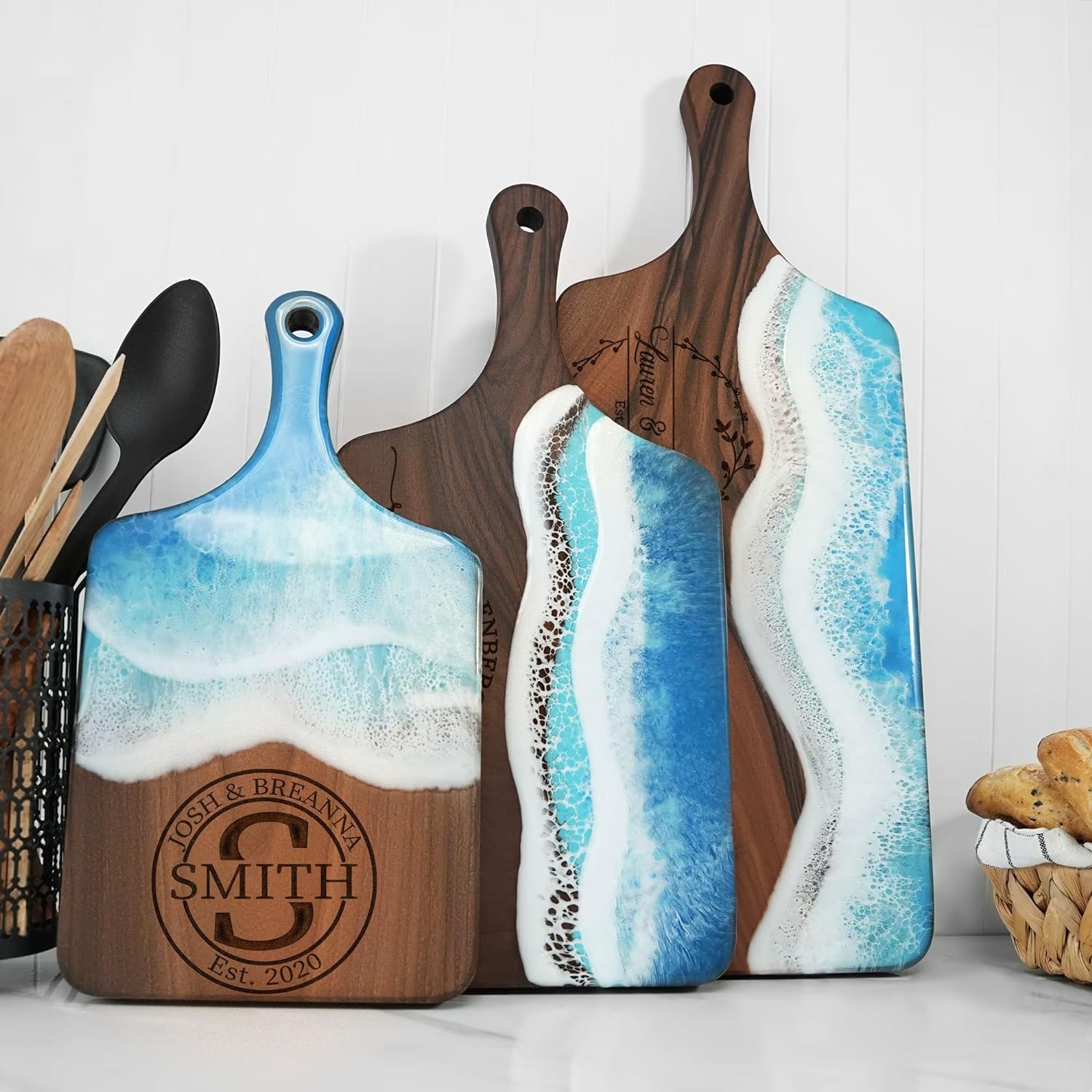 Resin Art Table - DIY Crystal Epoxy Silicone Mold Handle
