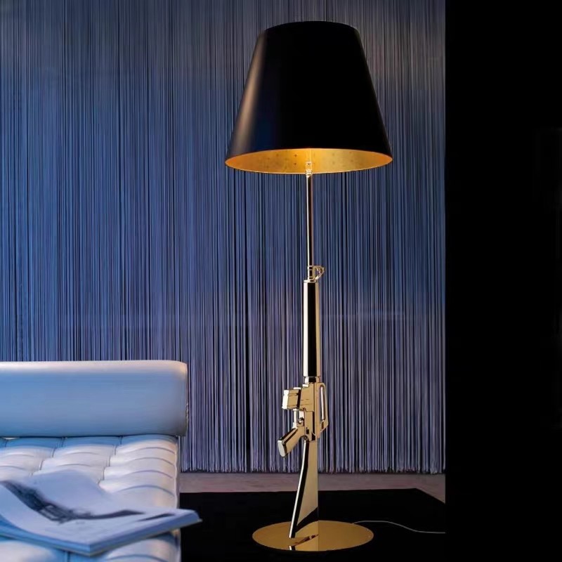 Resin Art On Floor - AK47 floor Lamp Creative resin standing