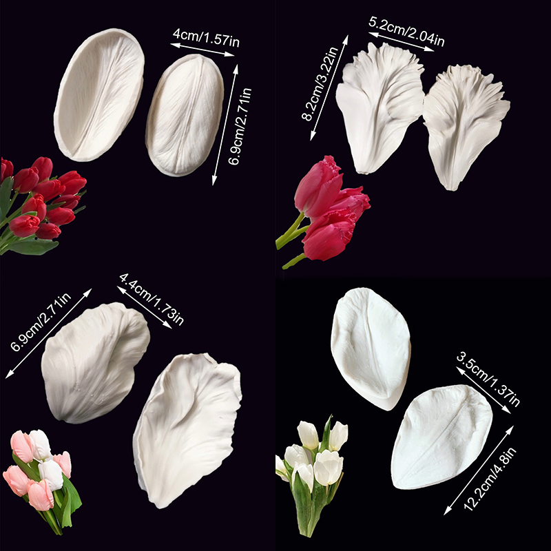 Resin Art Heat Gun - HOT! 2Pcs Tulip Petal Silicone Mold