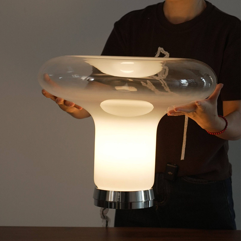 Resin Art On Floor - French Cream Style Jellyfish Glass Mushroom