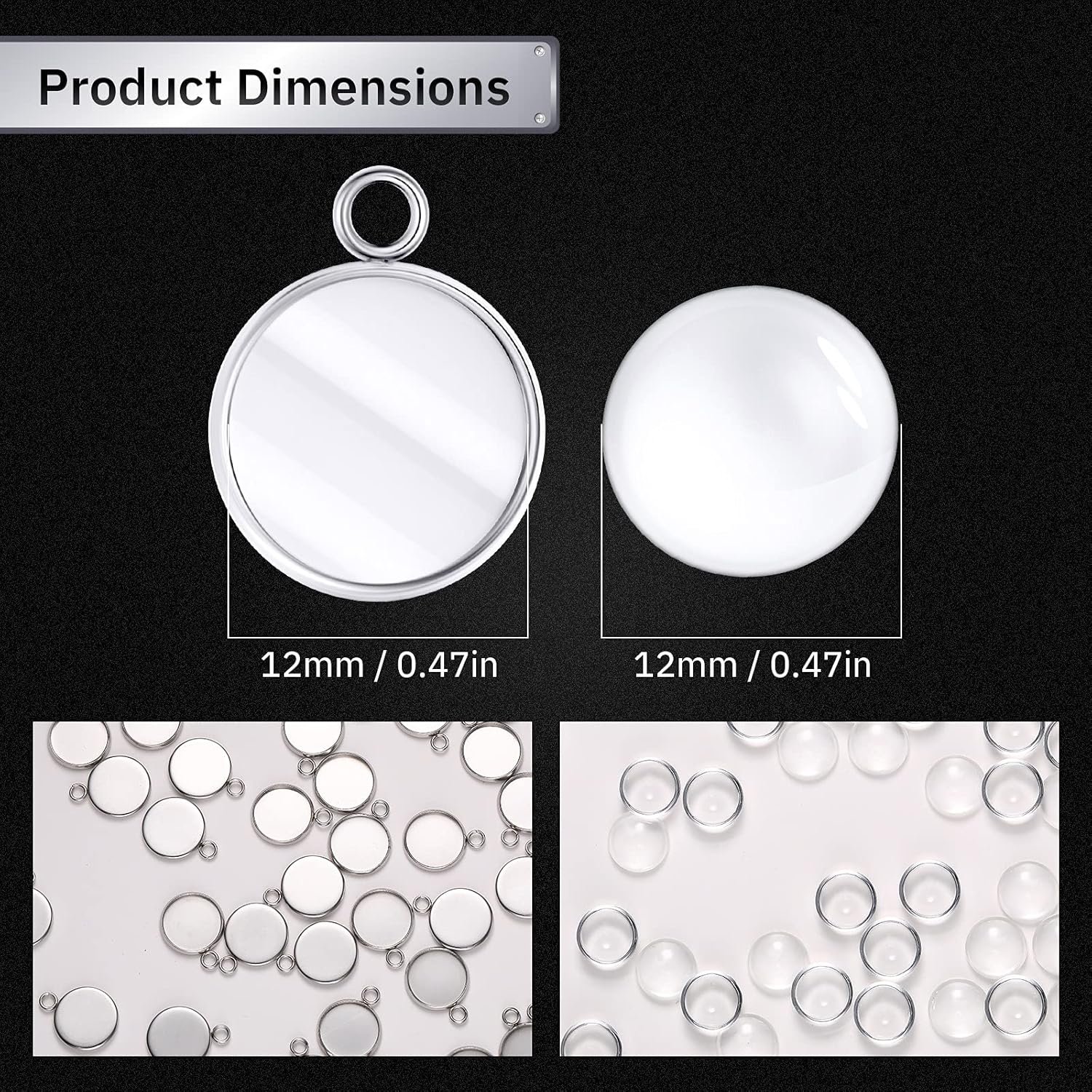 20 Pieces Stainless Steel Roun – Resin Art Pendant Bewertung und Preis