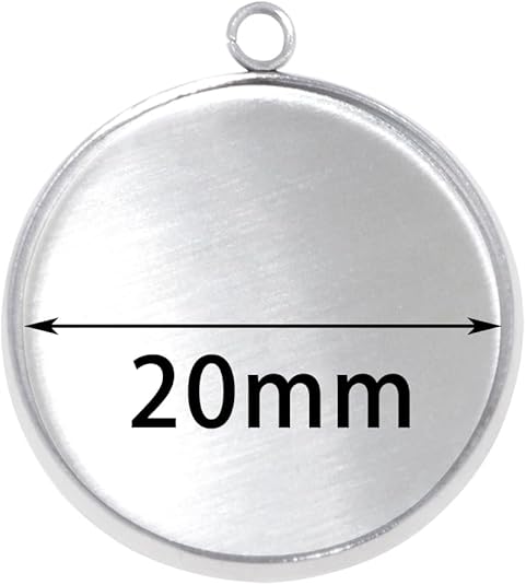 20 Pieces Stainless Steel Roun – Resin Art Pendant Bewertung und Preis