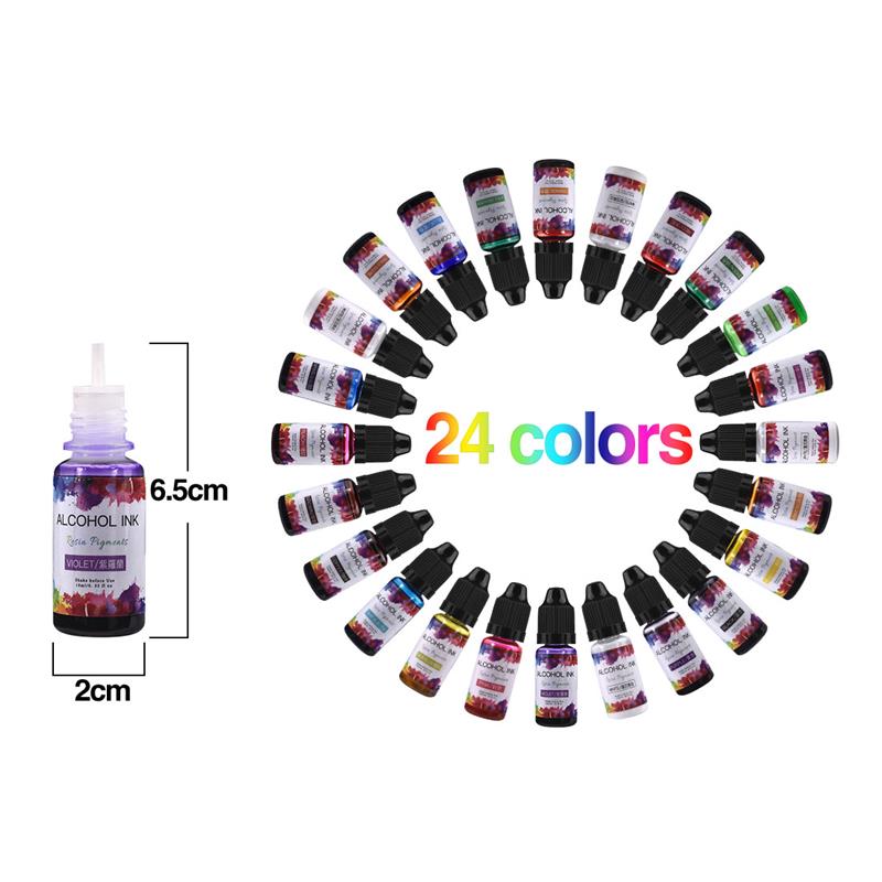 24 Color/Set 10ml  Resin Pigme – Resin Dye Opaque Bewertung und Preis