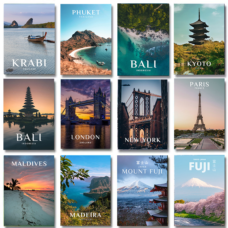 World Famous Tourist Cities Po – Resin Art Bali Bewertung und Preis