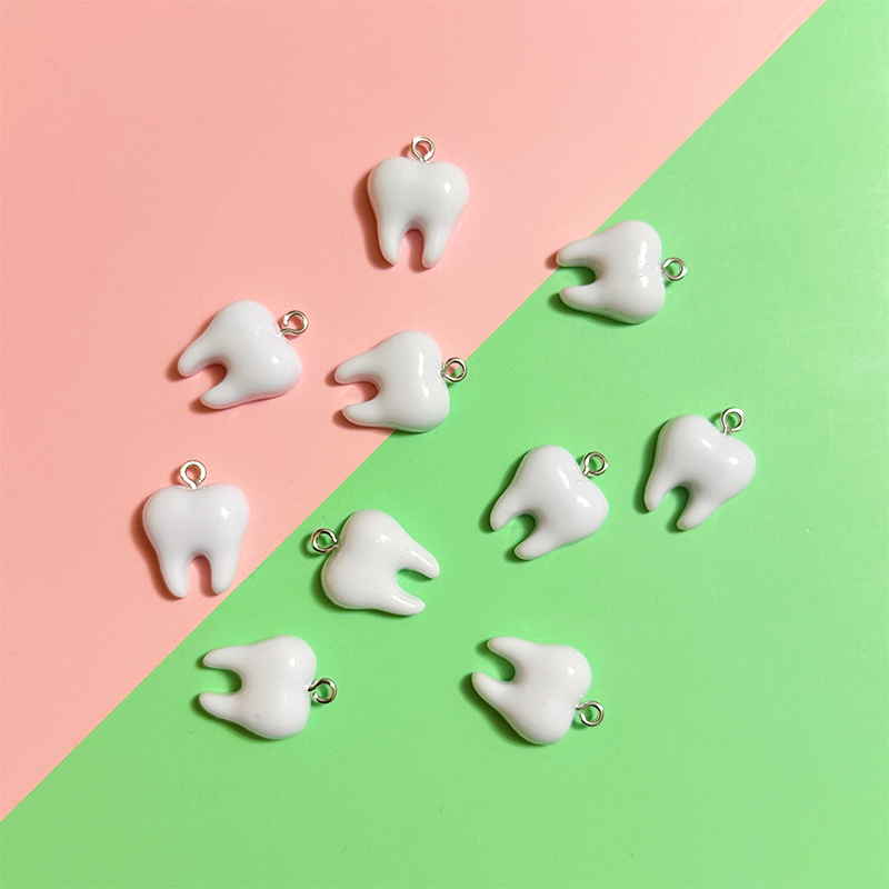 10pcs Cute White Teeth Resin P – Resin Art Jewellery Kit Bewertung und Preis