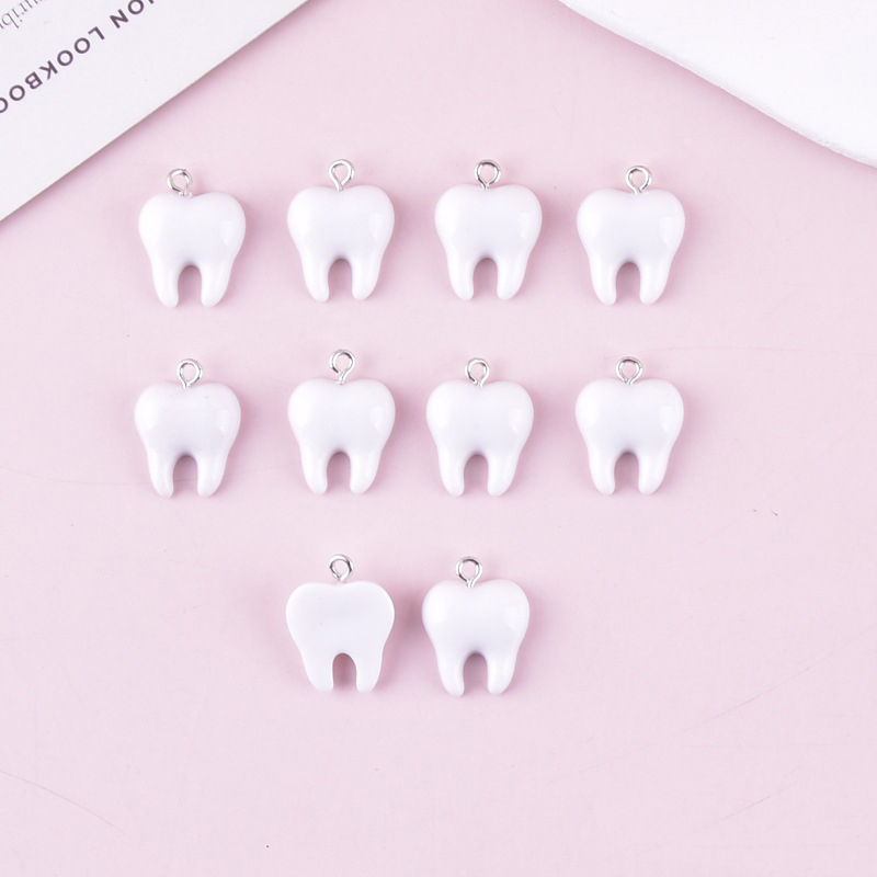 10pcs Cute White Teeth Resin P – Resin Art Jewellery Kit Bewertung und Preis