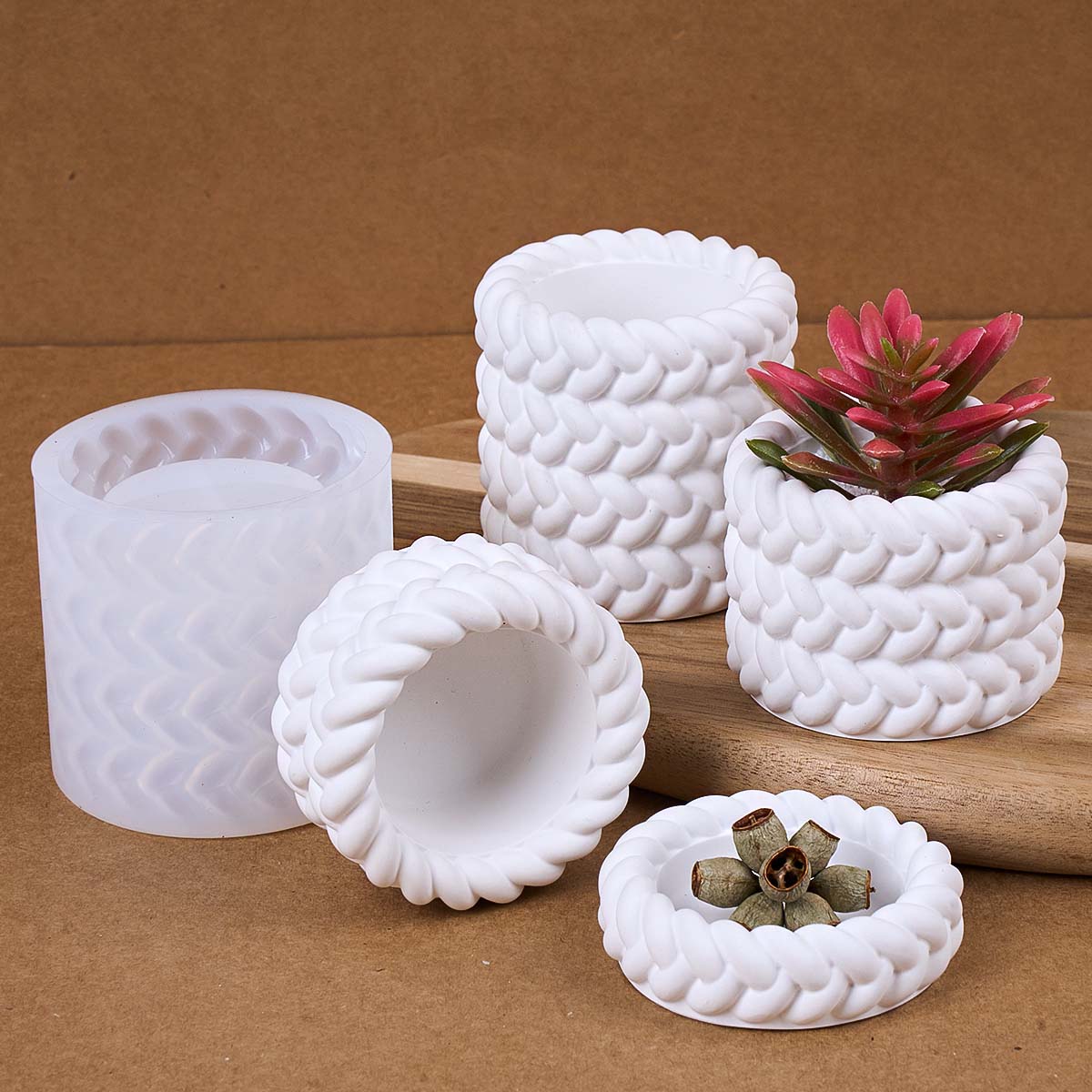1/2/3/4 Floors Hemp Rope Candl – Coaster Mold Square Bewertung und Preis