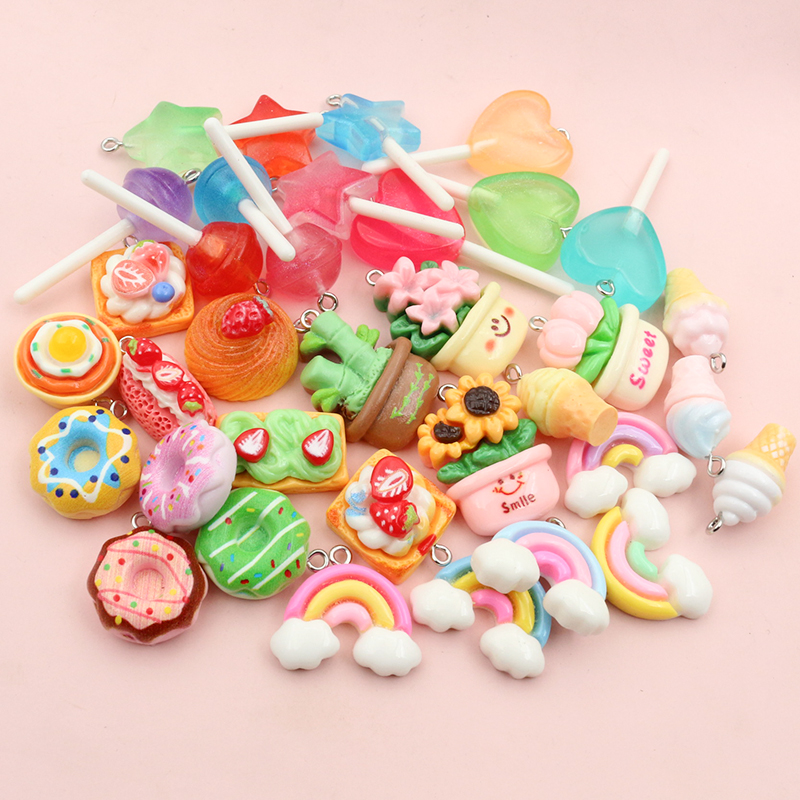 10pcs Mixed Colors Resin Cute  – Resin Art Jewellery Kit Bewertung und Preis