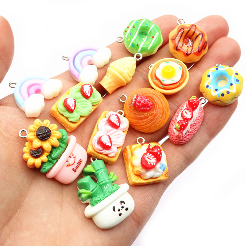 10pcs Mixed Colors Resin Cute  – Resin Art Jewellery Kit Bewertung und Preis