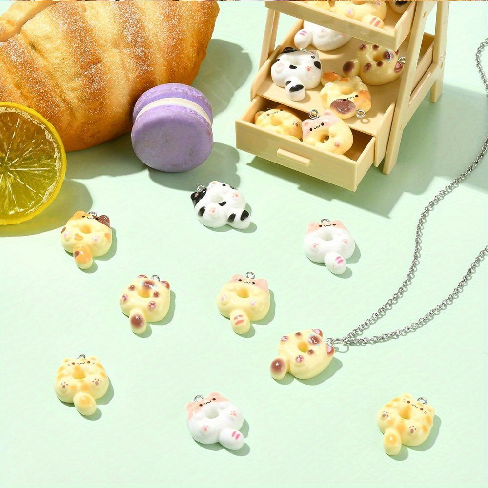 4/14/28pcs Multi-color Cat-sha – Resin Art Pendant Bewertung und Preis