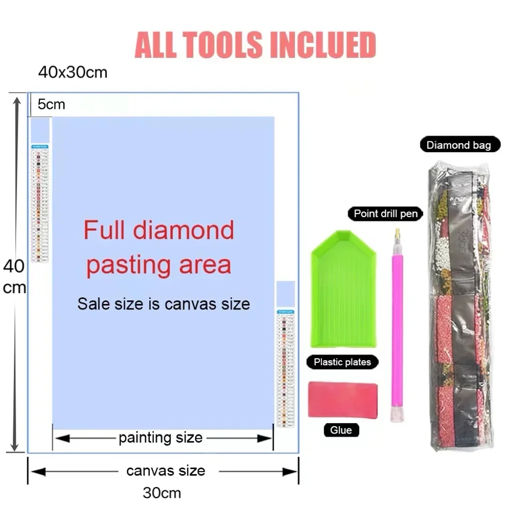 1pc frameless 5d DIY Diamond A – Resin Art Bali Bewertung und Preis