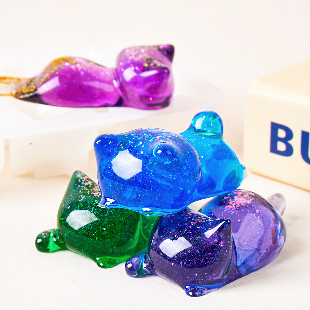3D Cat Crystal Epoxy Resin Mol – Resin Art Table Bewertung und Preis