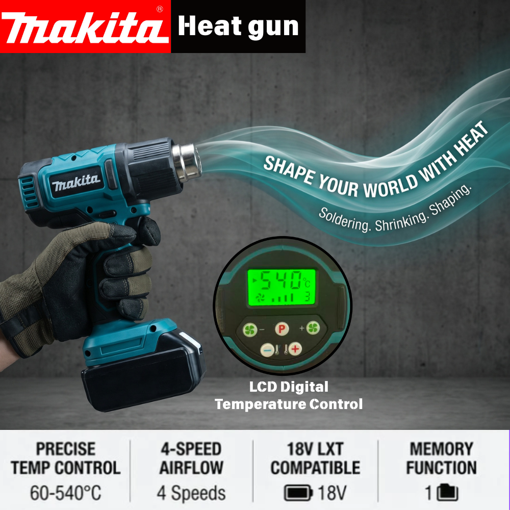 Makita 18V Heat Gun 60-540℃ 4- – Resin Art Heat Gun Bewertung und Preis