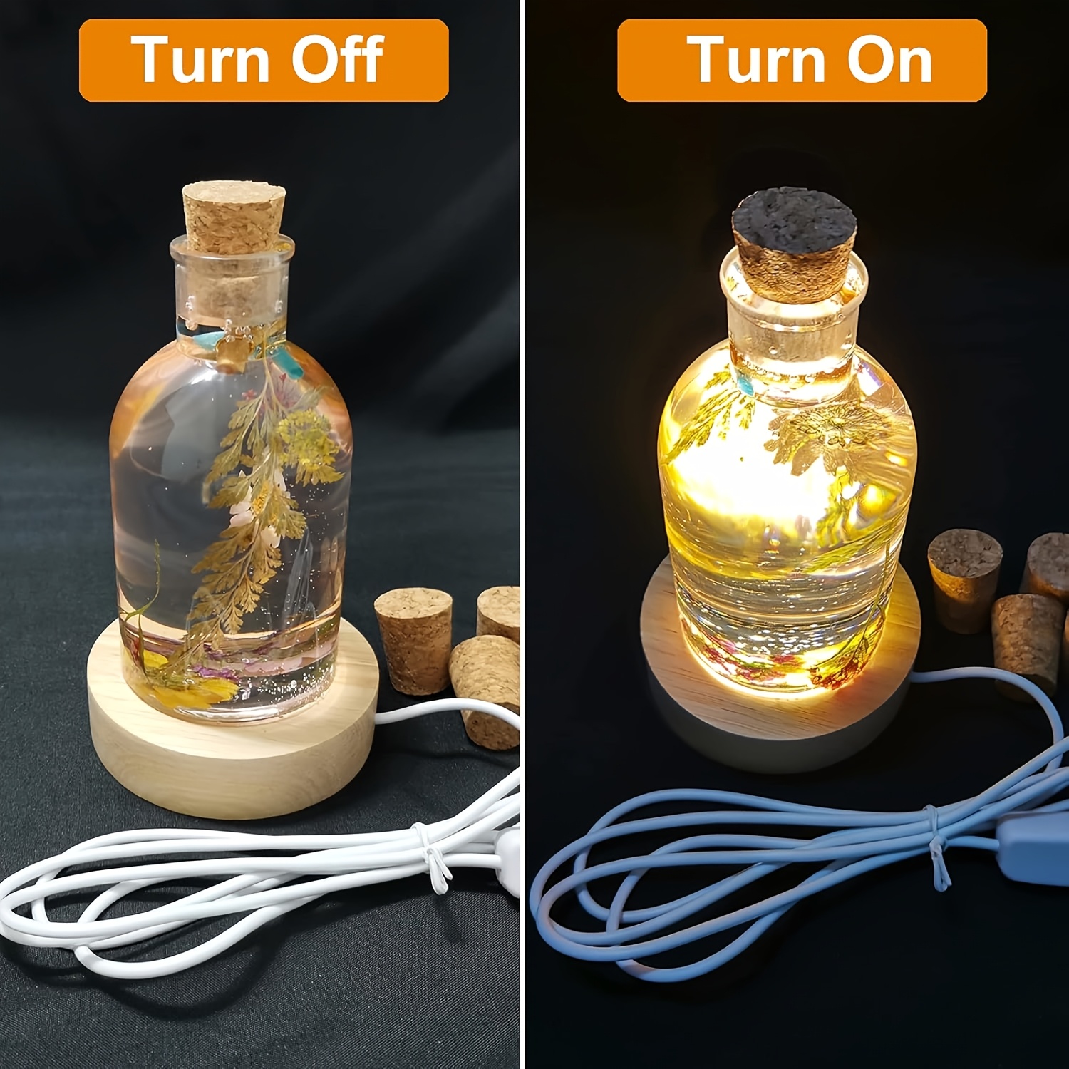 Drift Bottle Light Resin Mold  – Resin Art Table Bewertung und Preis