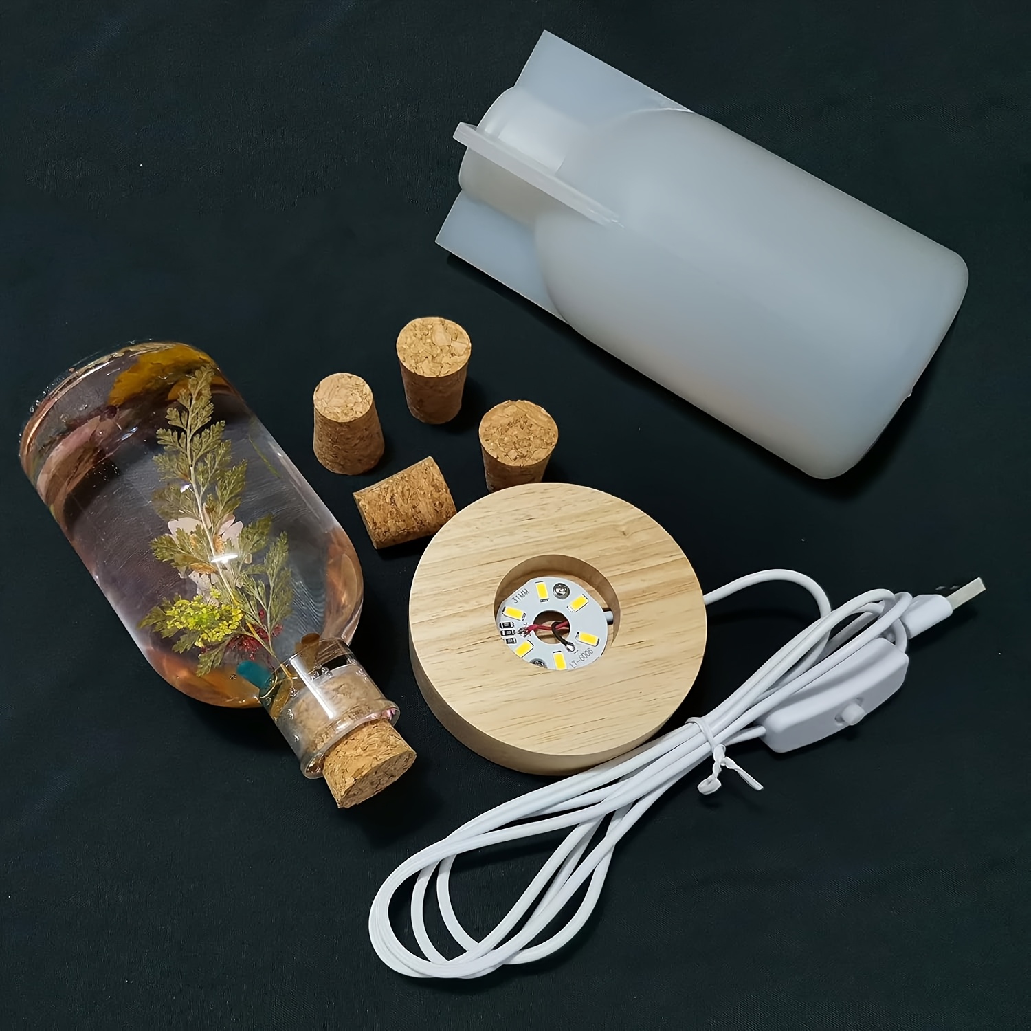 Drift Bottle Light Resin Mold  – Resin Art Table Bewertung und Preis