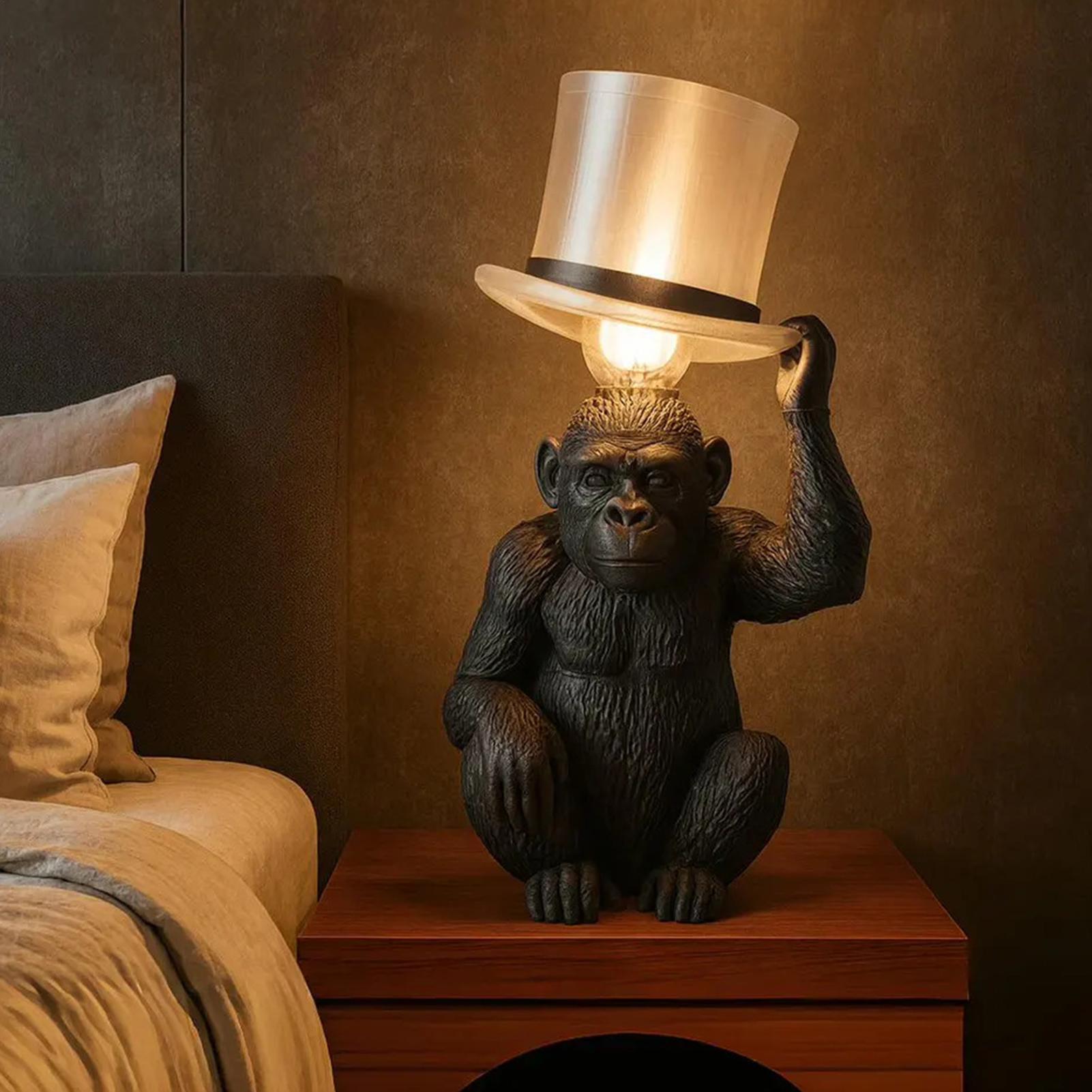 Monkey Lamp Top Hat Monkey Res – Resin Art Lamp Bewertung und Preis