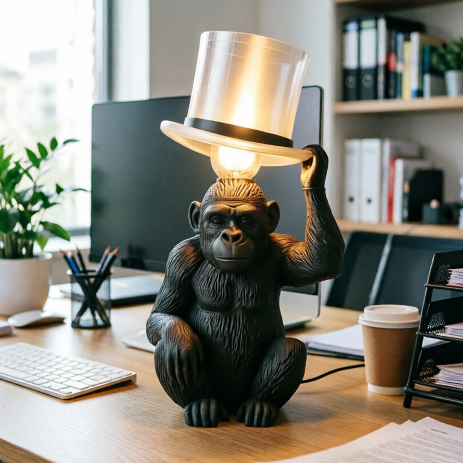 Monkey Lamp Top Hat Monkey Res – Resin Art Lamp Bewertung und Preis