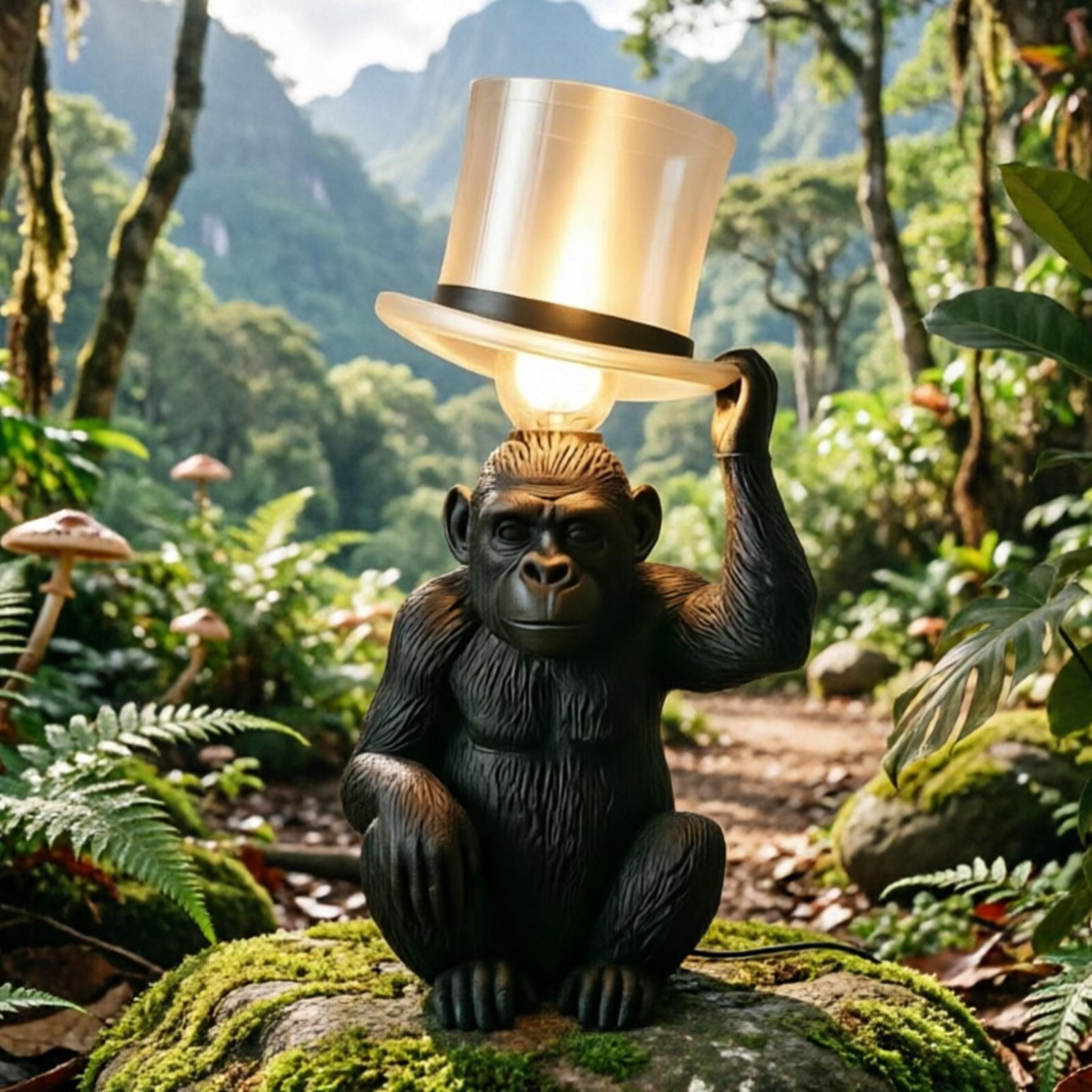 Monkey Lamp Top Hat Monkey Res – Resin Art Lamp Bewertung und Preis