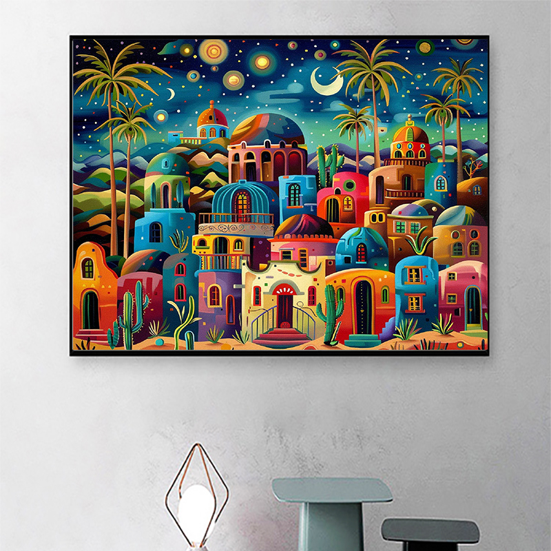 Frameless,Night View 5D Diamon – Resin Art Wall Decor Bewertung und Preis