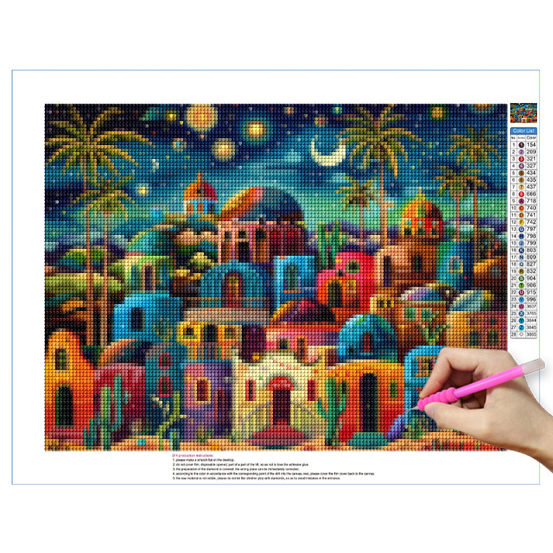 Frameless,Night View 5D Diamon – Resin Art Wall Decor Bewertung und Preis