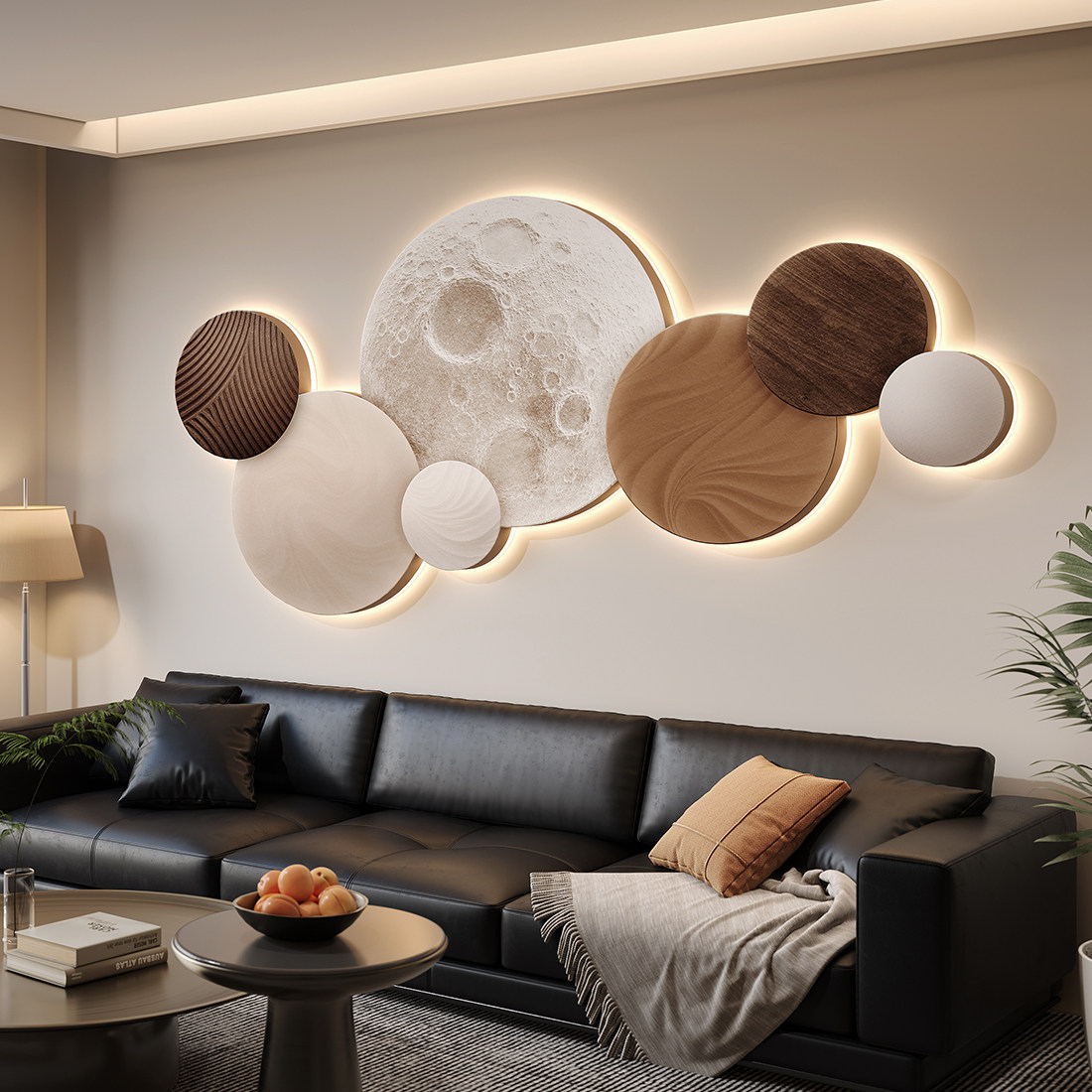 Moon Bedroom Decor Modern Luxu – Resin Art On Wood Bewertung und Preis
