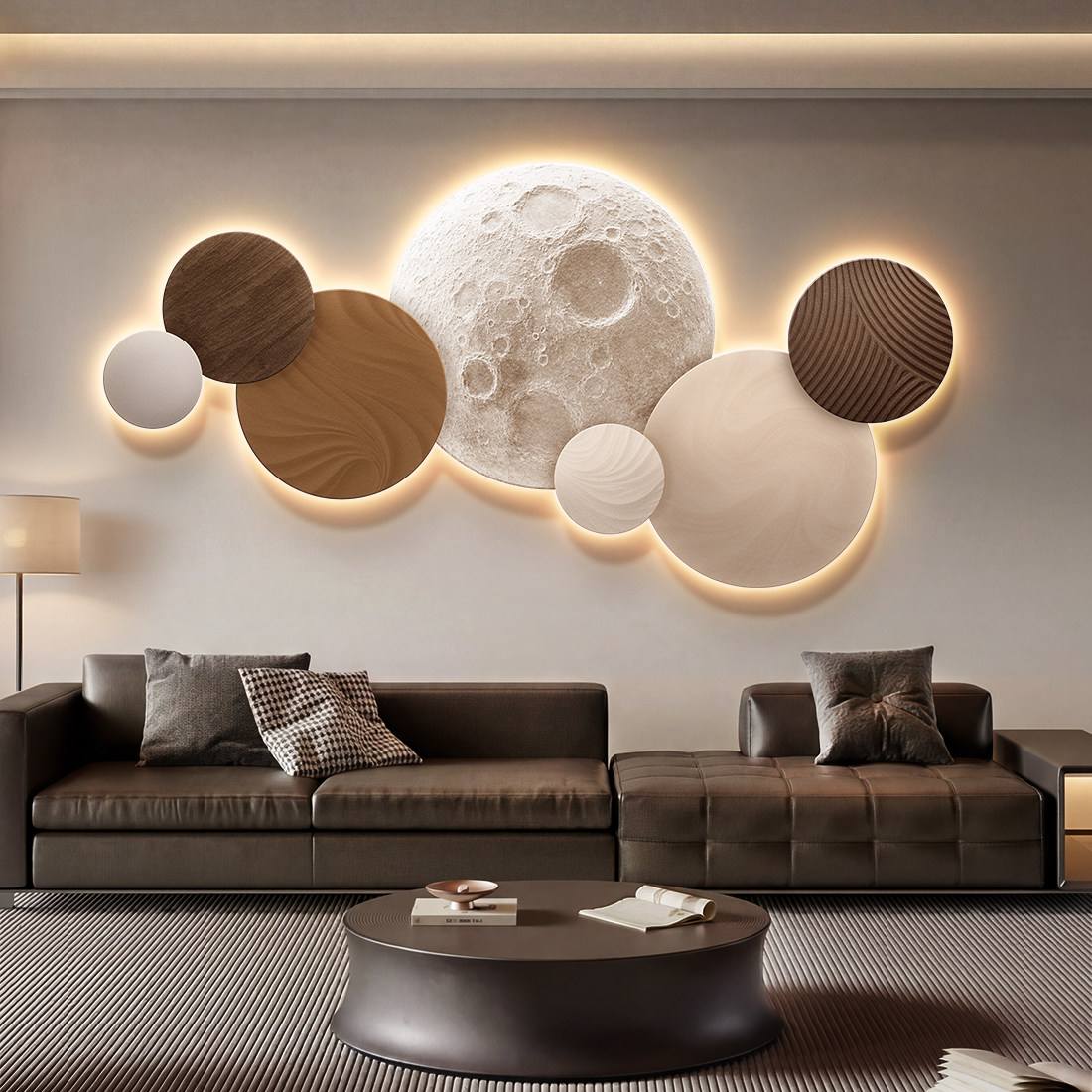Moon Bedroom Decor Modern Luxu – Resin Art On Wood Bewertung und Preis