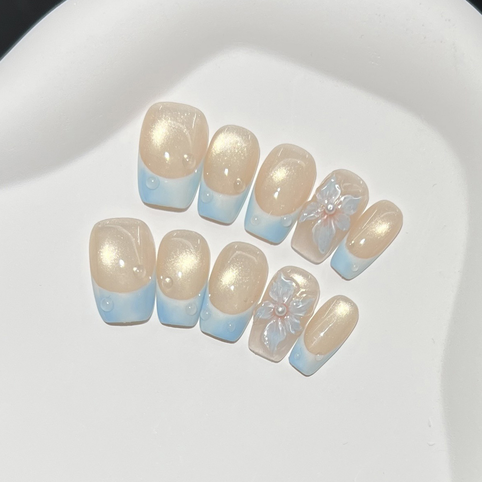 10pcs French Blue Glossy Flora – Resin Art Use Bewertung und Preis