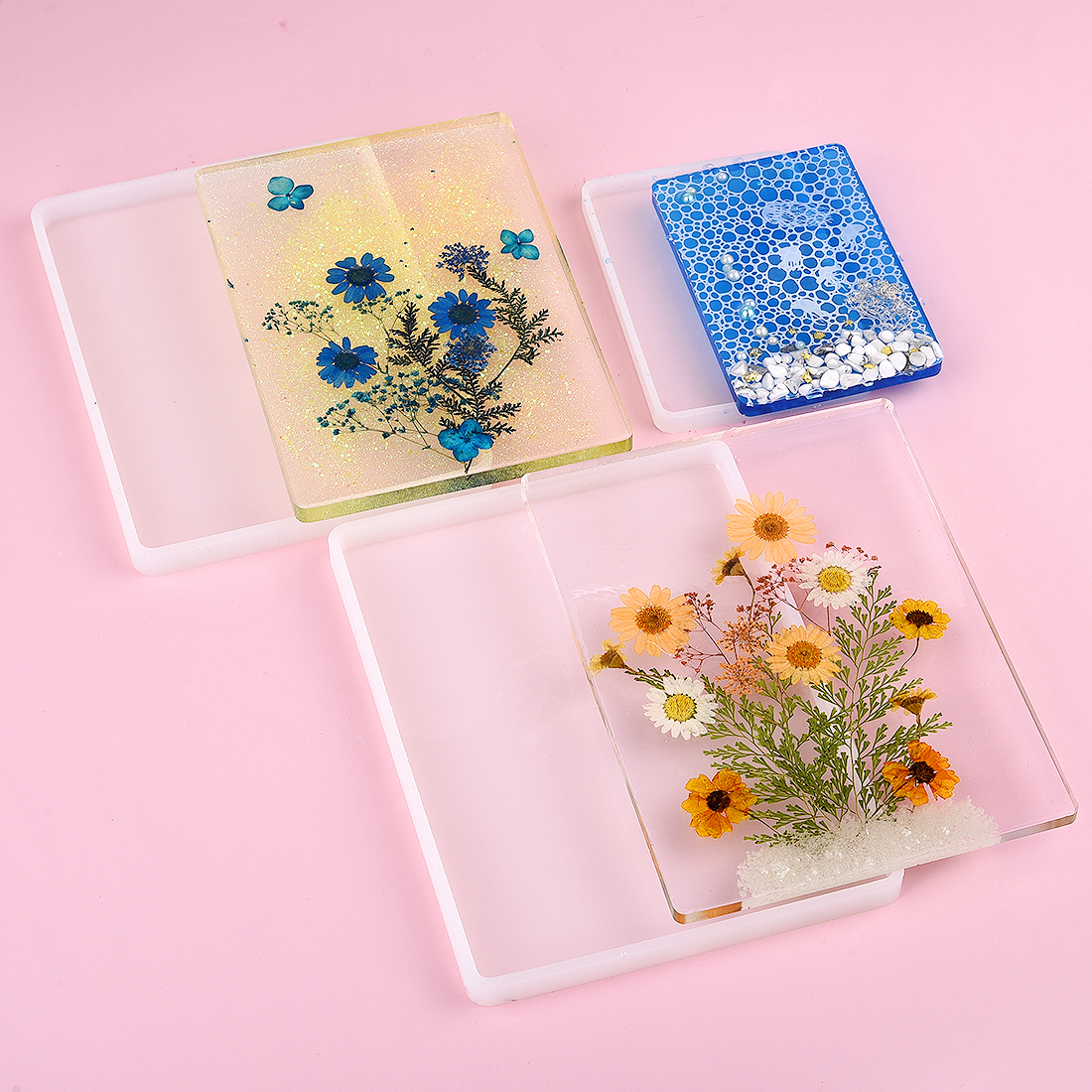 DIY Round Square Rectangle Sha – Coaster Mold Square Bewertung und Preis
