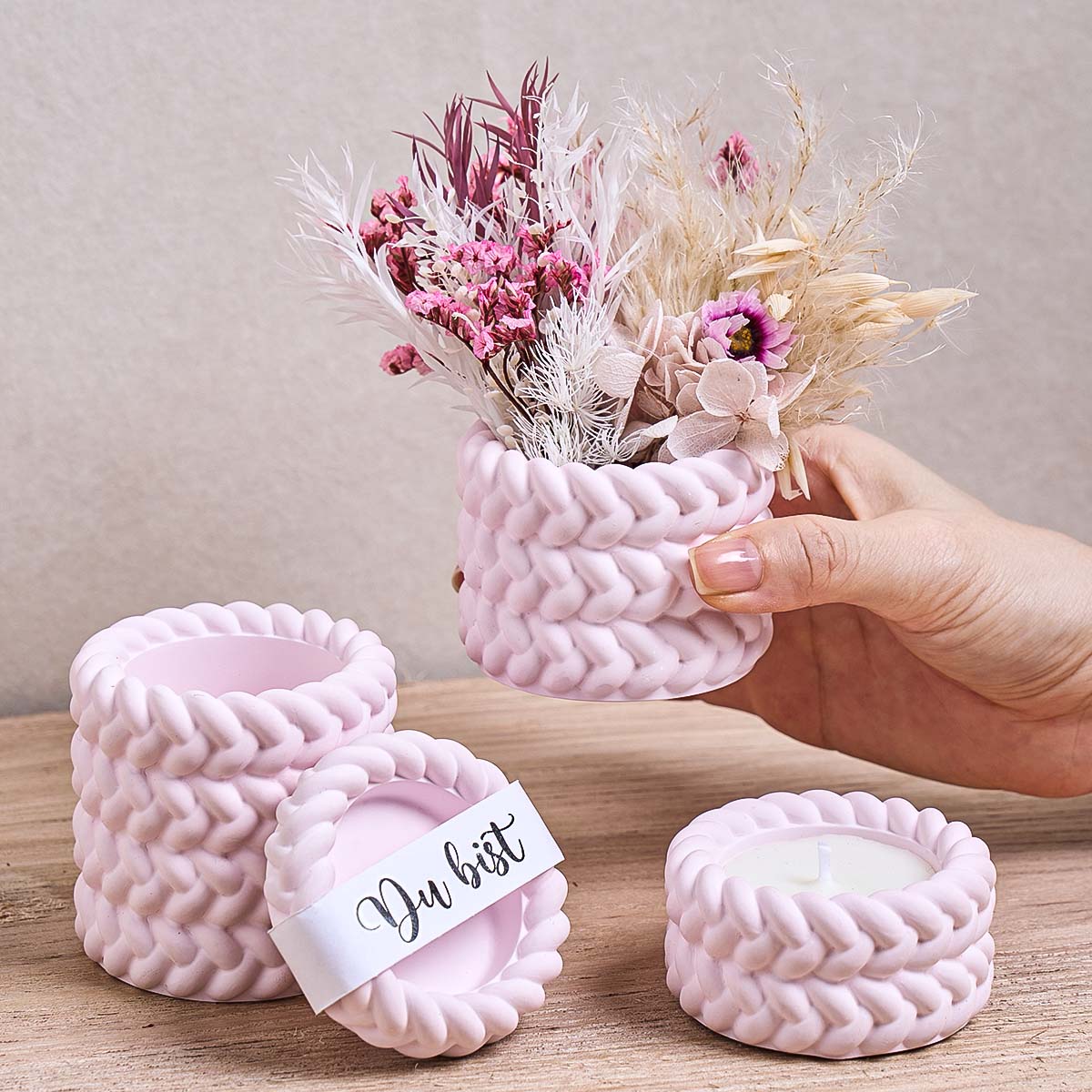 Woven Candle Jar Silicone Mold – Coaster Mold Square Bewertung und Preis