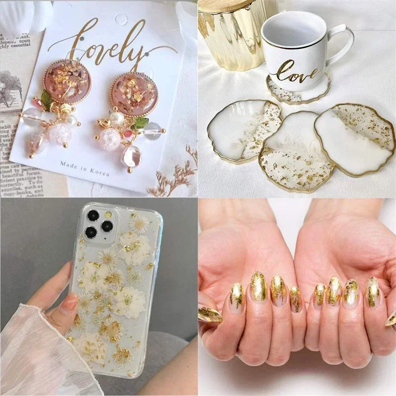 100Pcs Imitation Gold Foil She – Resin Art For Wedding Gift Bewertung und Preis
