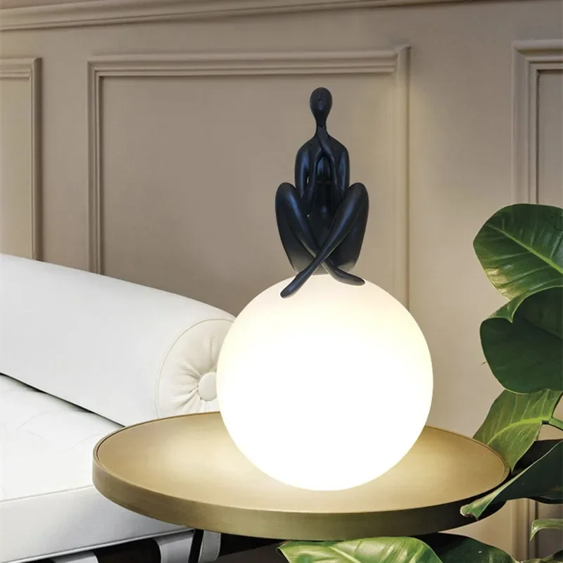 Italy Table Lamps Art  Portrai – Resin Art On Floor Bewertung und Preis