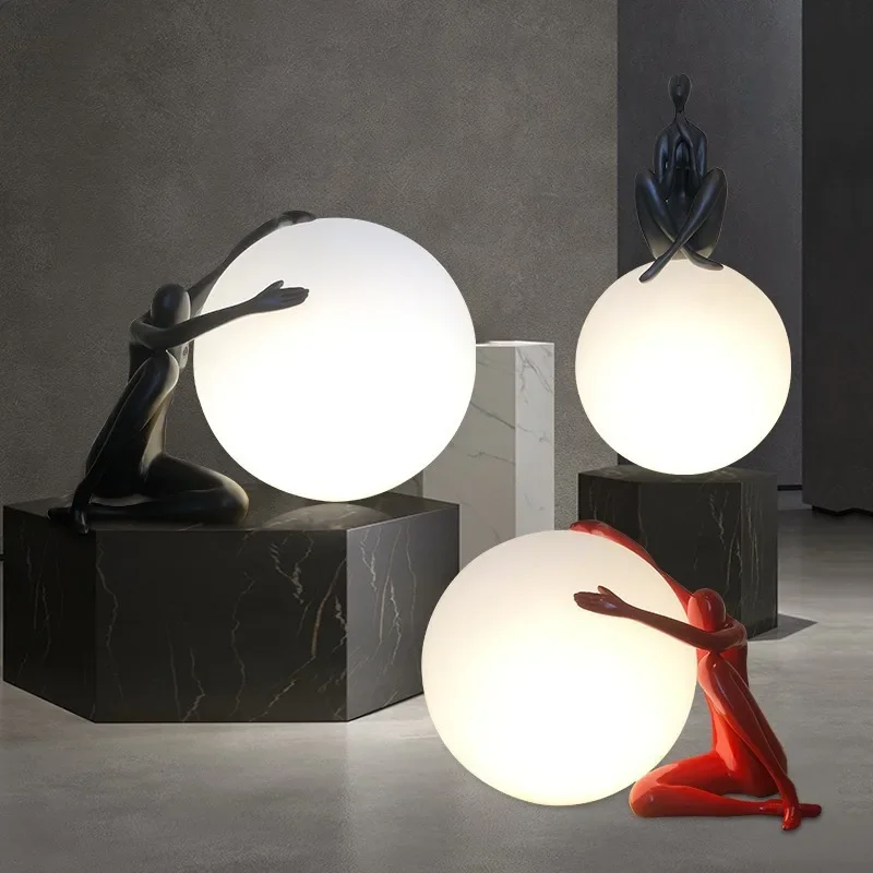 Italy Table Lamps Art  Portrai – Resin Art On Floor Bewertung und Preis