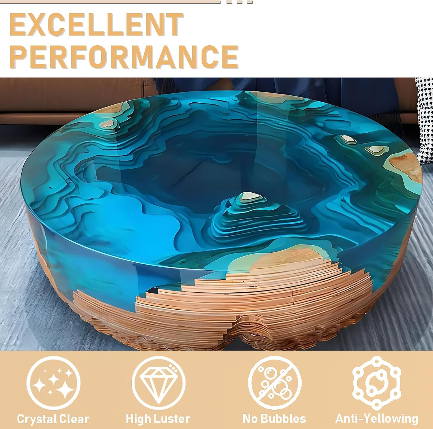 17.6oz/33.8oz AB Resin Epoxy G – Resin Art Table Bewertung und Preis