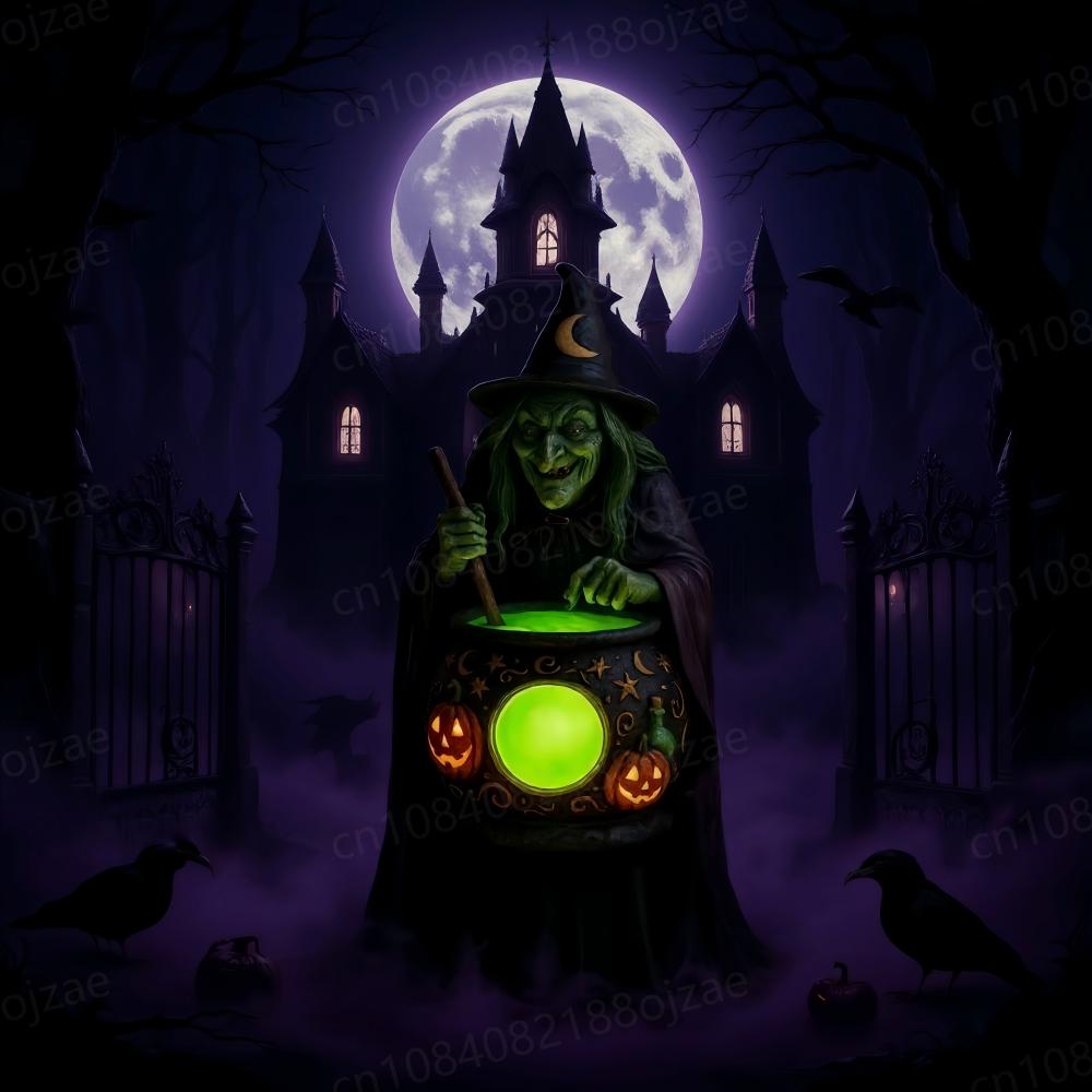 For Halloween horror witch pot – Resin Art Lamp Bewertung und Preis
