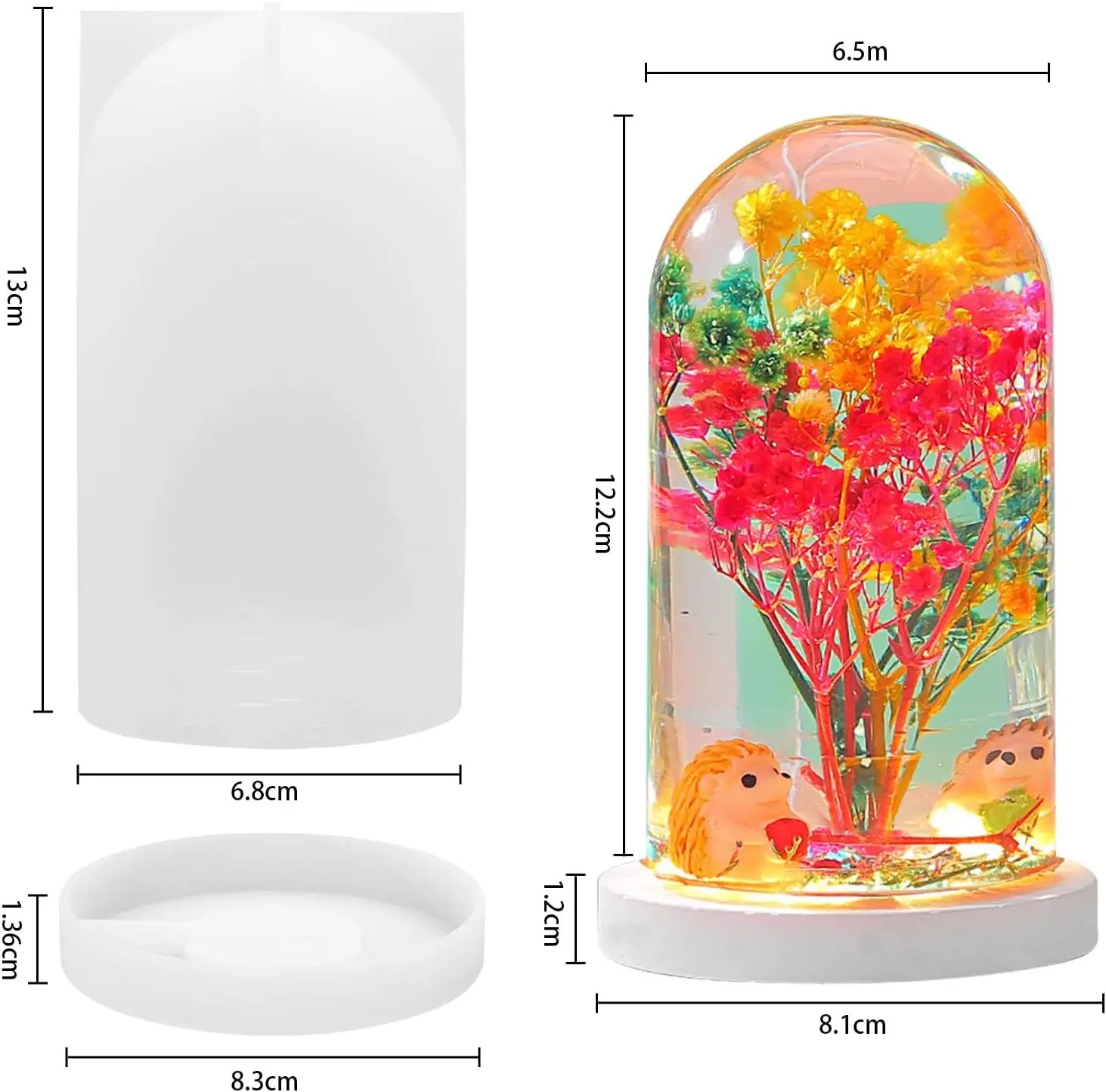DIY Crystal Epoxy Resin Mold L – Resin Art Lamp Bewertung und Preis