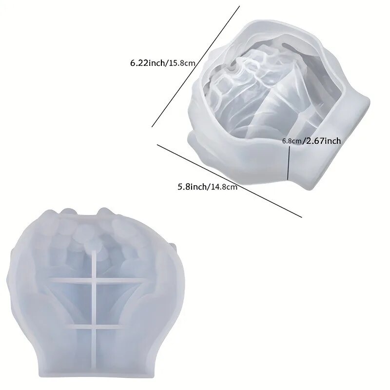 1pc Hand Plaster Mold for Resi – Coaster Mold Square Bewertung und Preis
