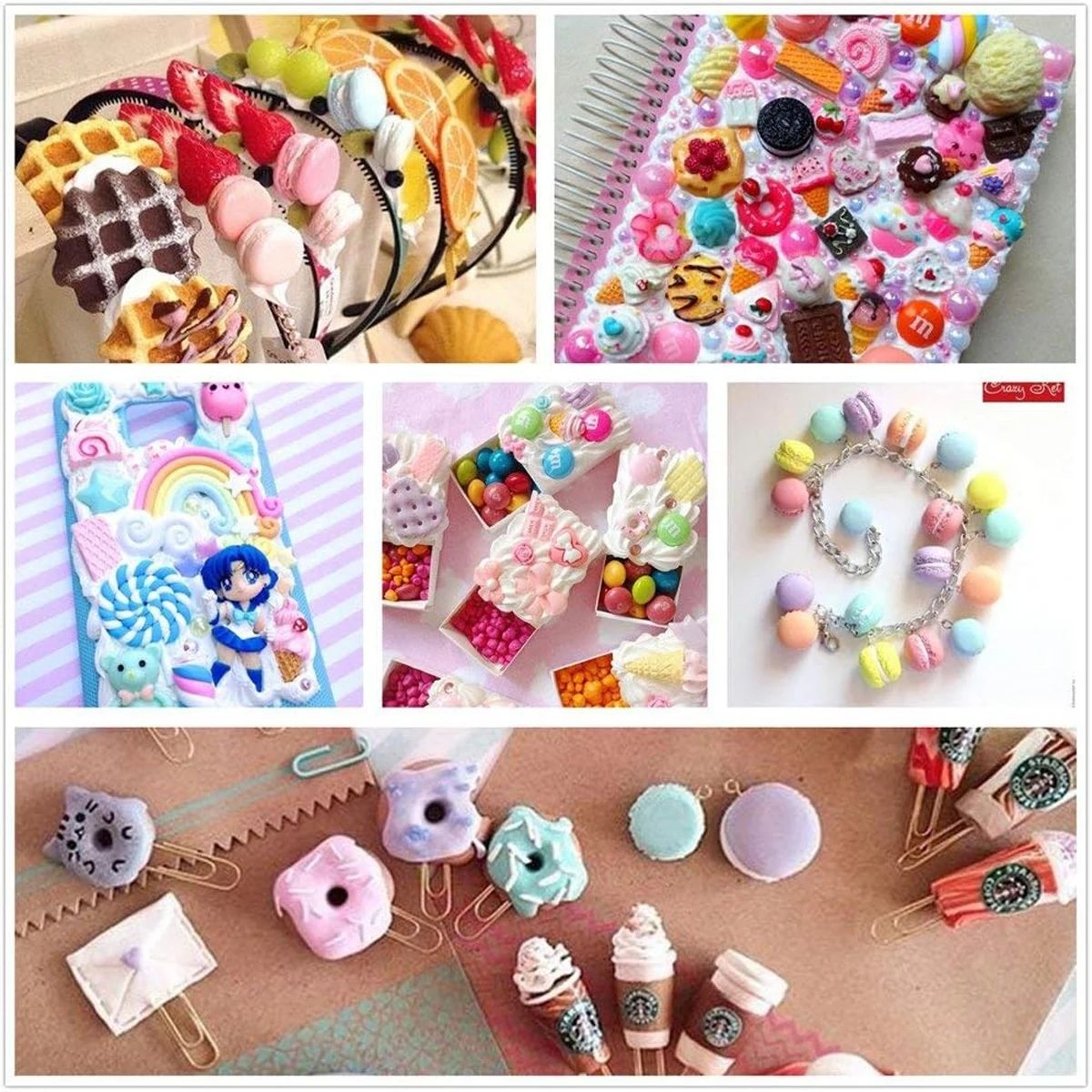 30pcs Random Candy Slime Charm – Resin Art Jewellery Kit Bewertung und Preis