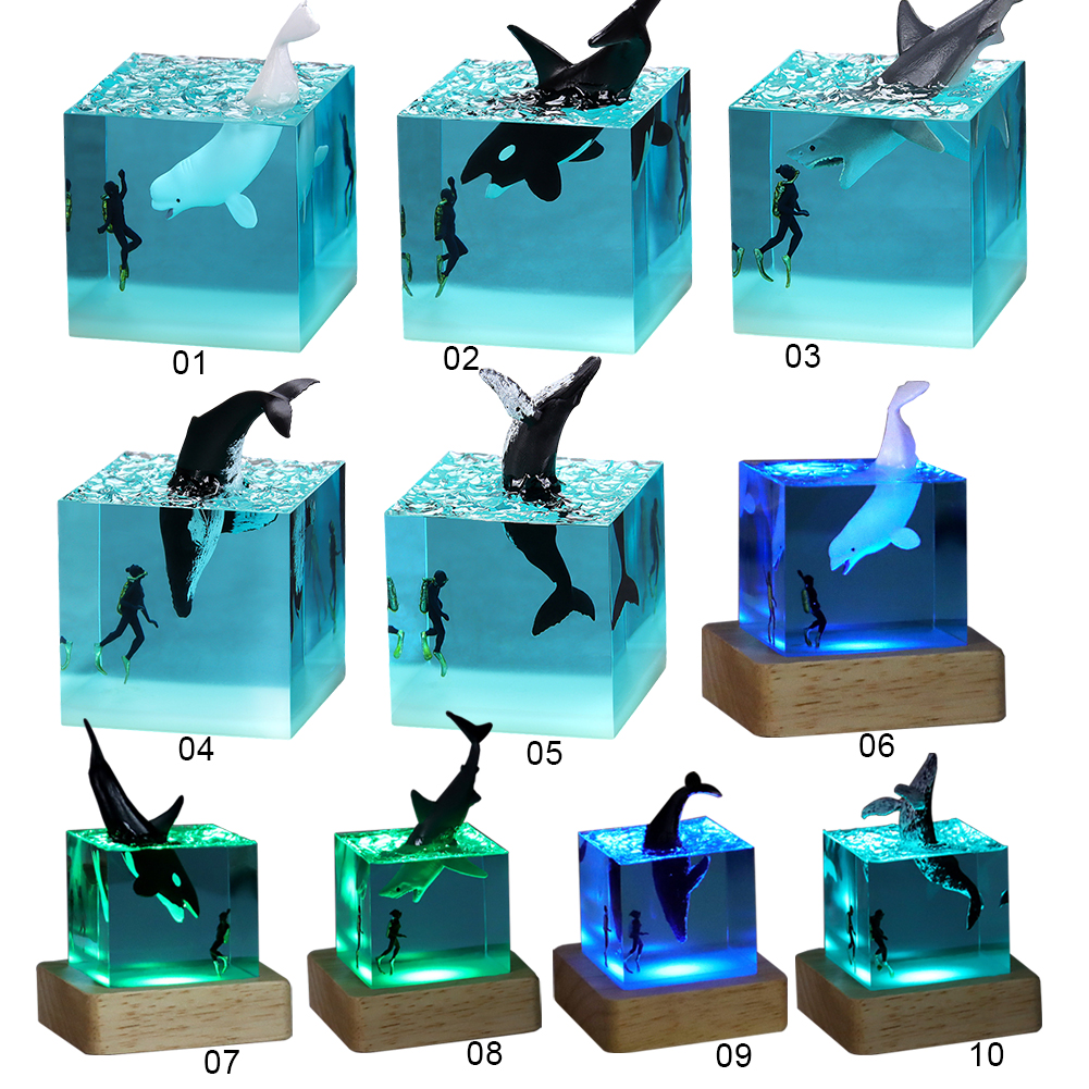 Micro Landscape Whale Diver Mo – Resin Art Lamp Bewertung und Preis