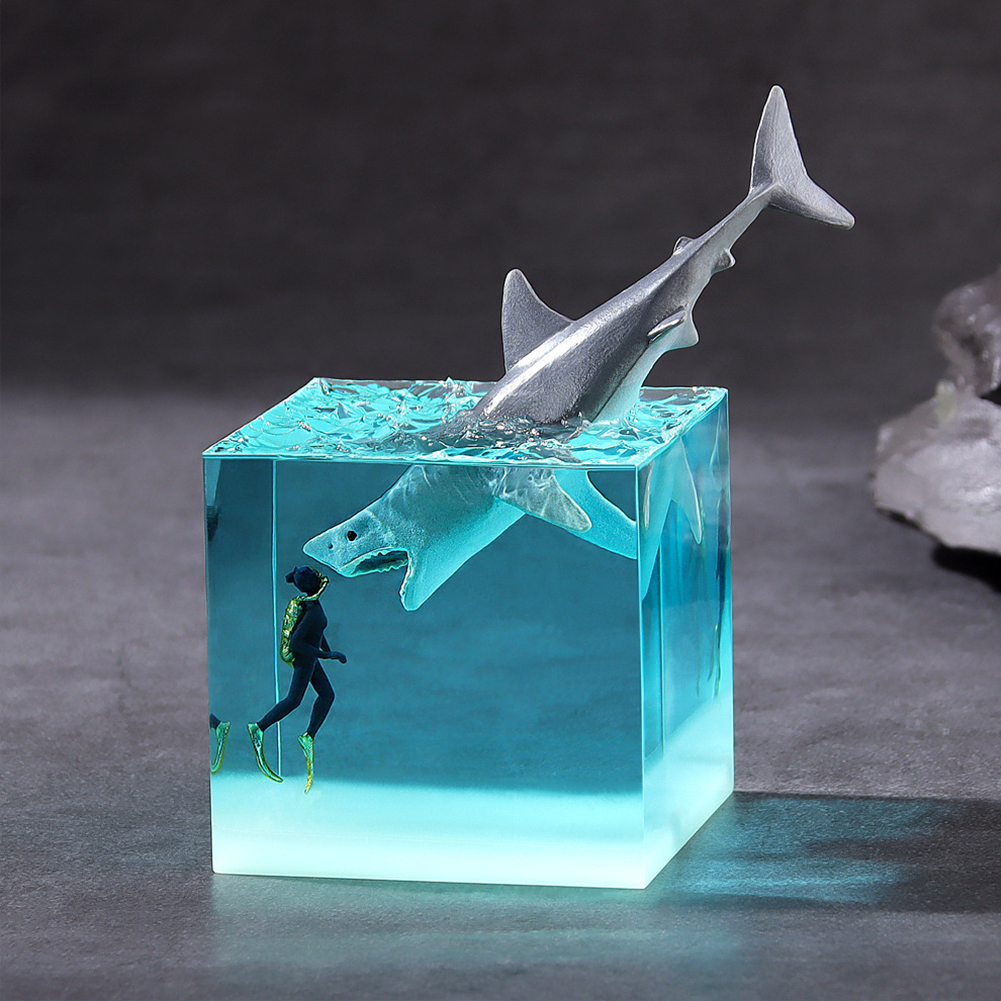 Micro Landscape Whale Diver Mo – Resin Art Lamp Bewertung und Preis