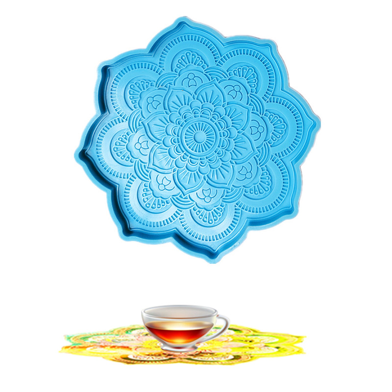 Mandala Coaster Silicone Mold  – Coaster Mold Square Bewertung und Preis