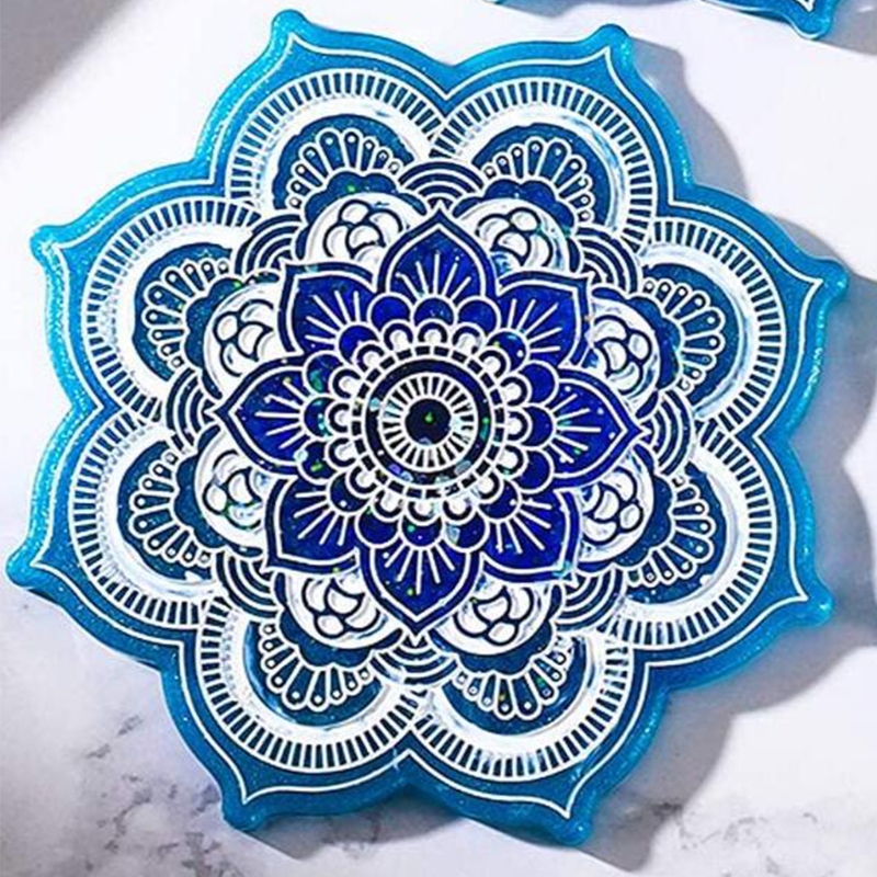 Mandala Coaster Silicone Mold  – Coaster Mold Square Bewertung und Preis