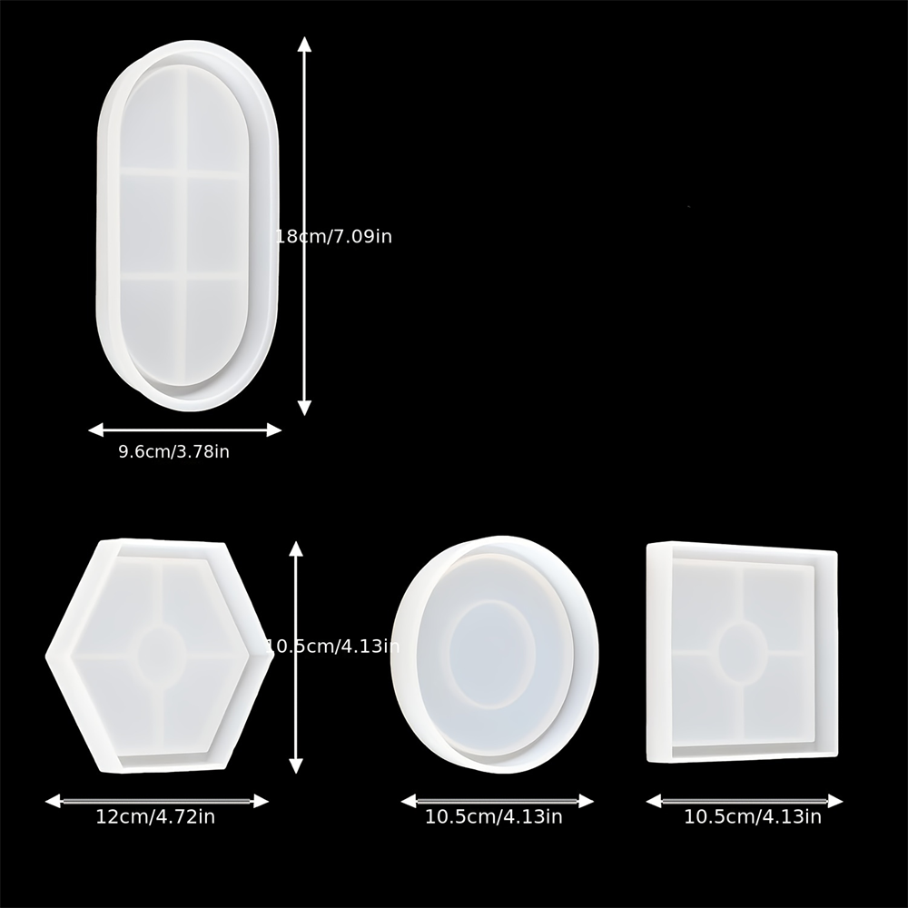 4pcs/Set Storage Tray Coaster  – Coaster Mold Square Bewertung und Preis