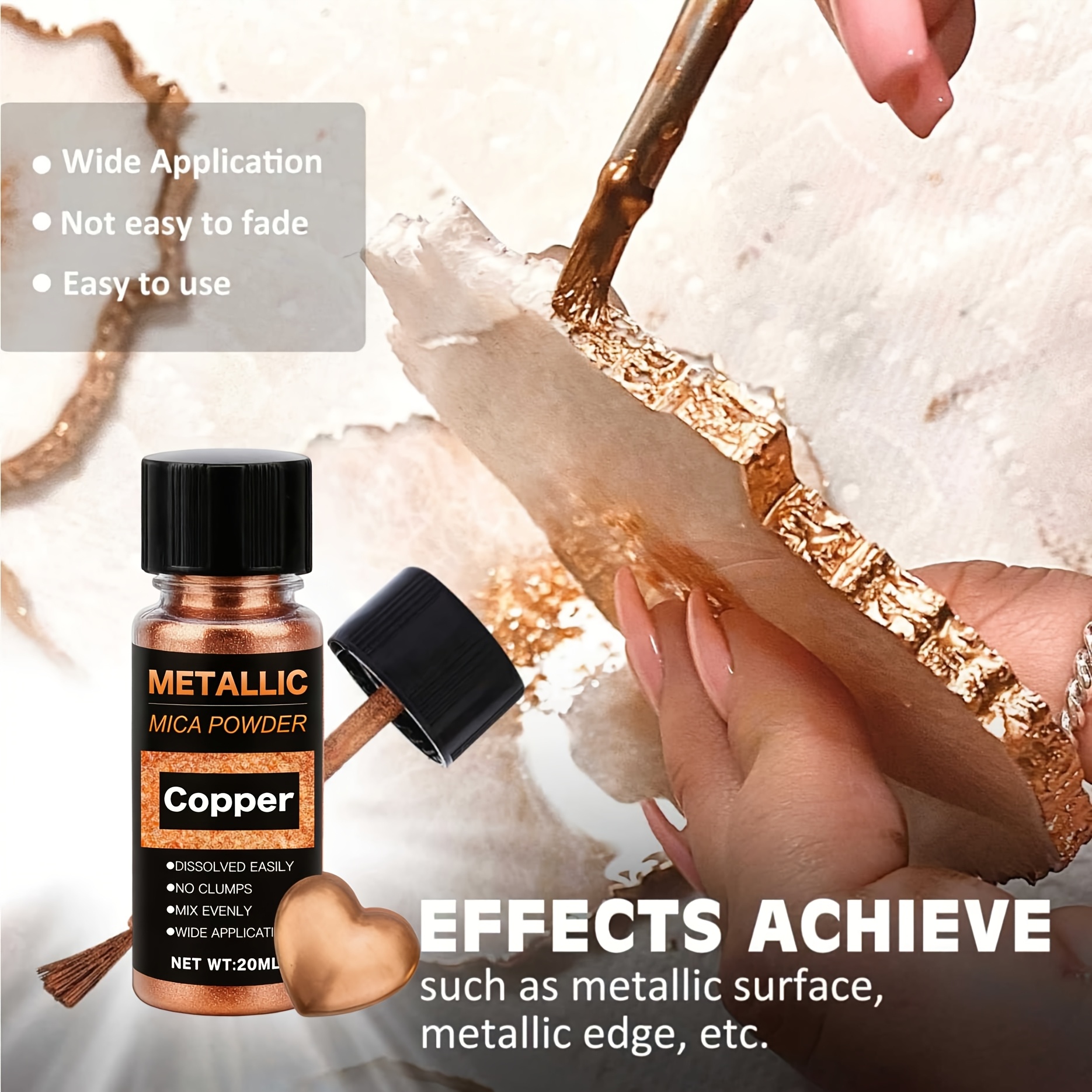 Metallic Mica Powder, Brushed  – Resin Dye Opaque Bewertung und Preis