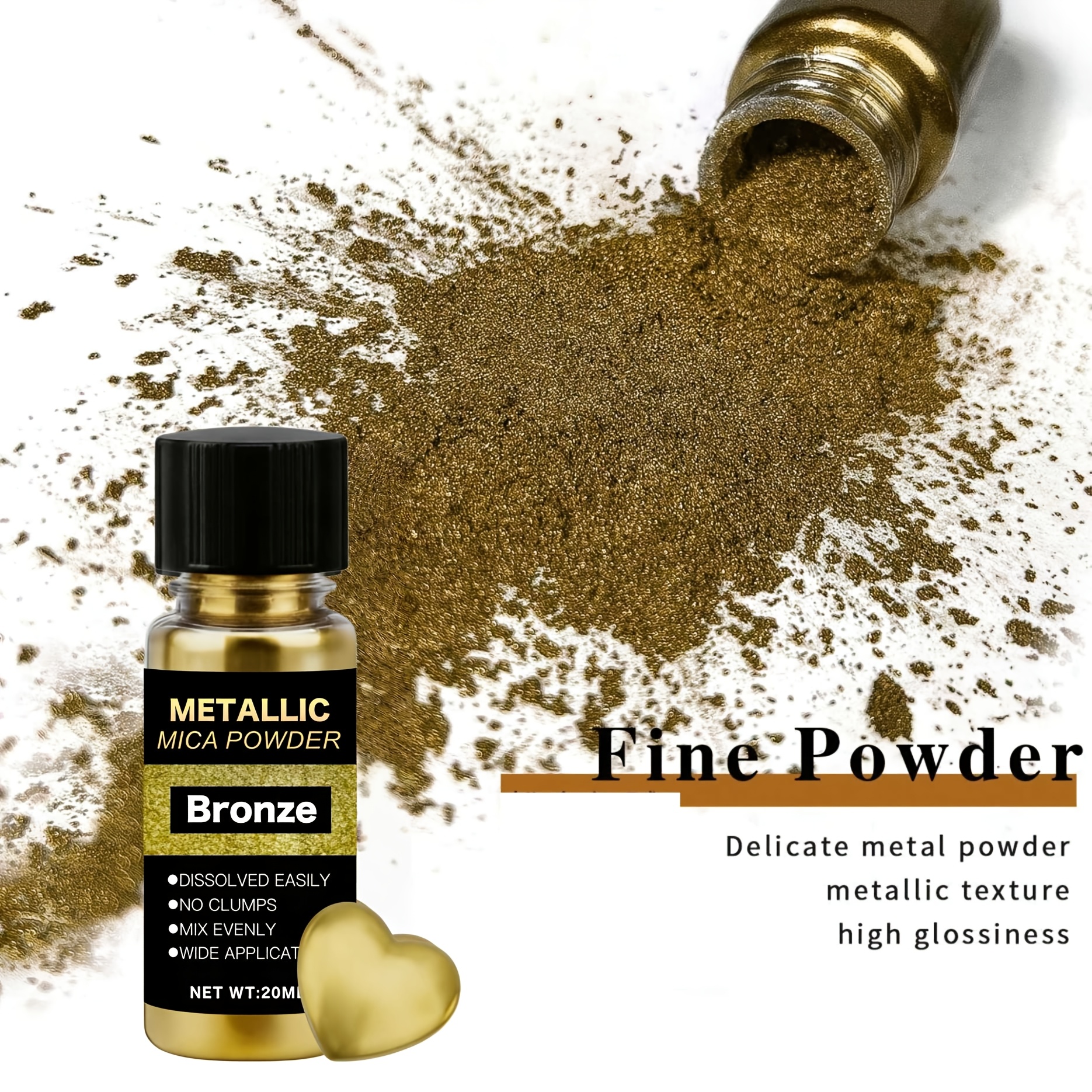 Metallic Mica Powder, Brushed  – Resin Dye Opaque Bewertung und Preis