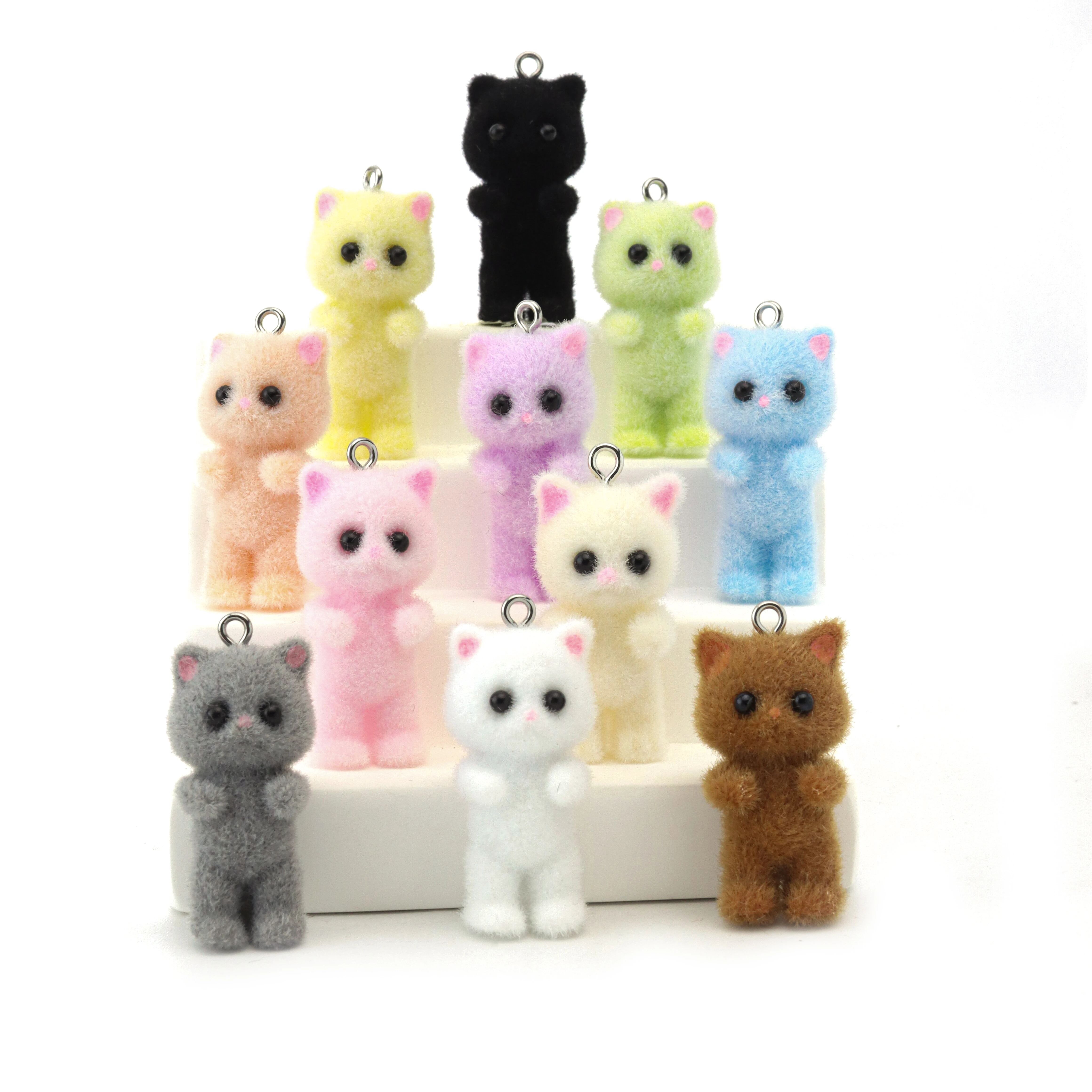 33PCS Cat Pendant Kawaii 3D Fl – Resin Art Jewellery Kit Bewertung und Preis