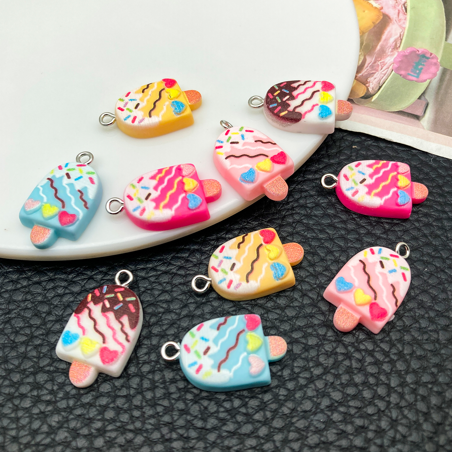 5/10pcs Cute Fashion Resin Acr – Resin Art Jewellery Kit Bewertung und Preis