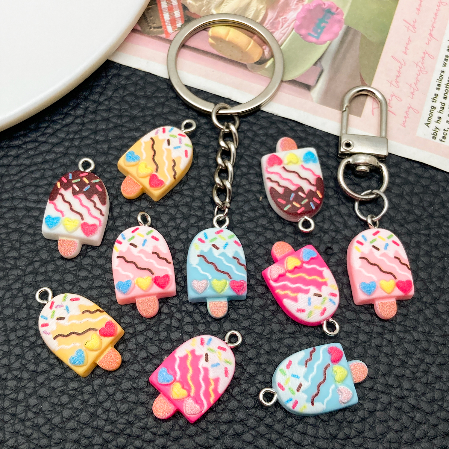 5/10pcs Cute Fashion Resin Acr – Resin Art Jewellery Kit Bewertung und Preis